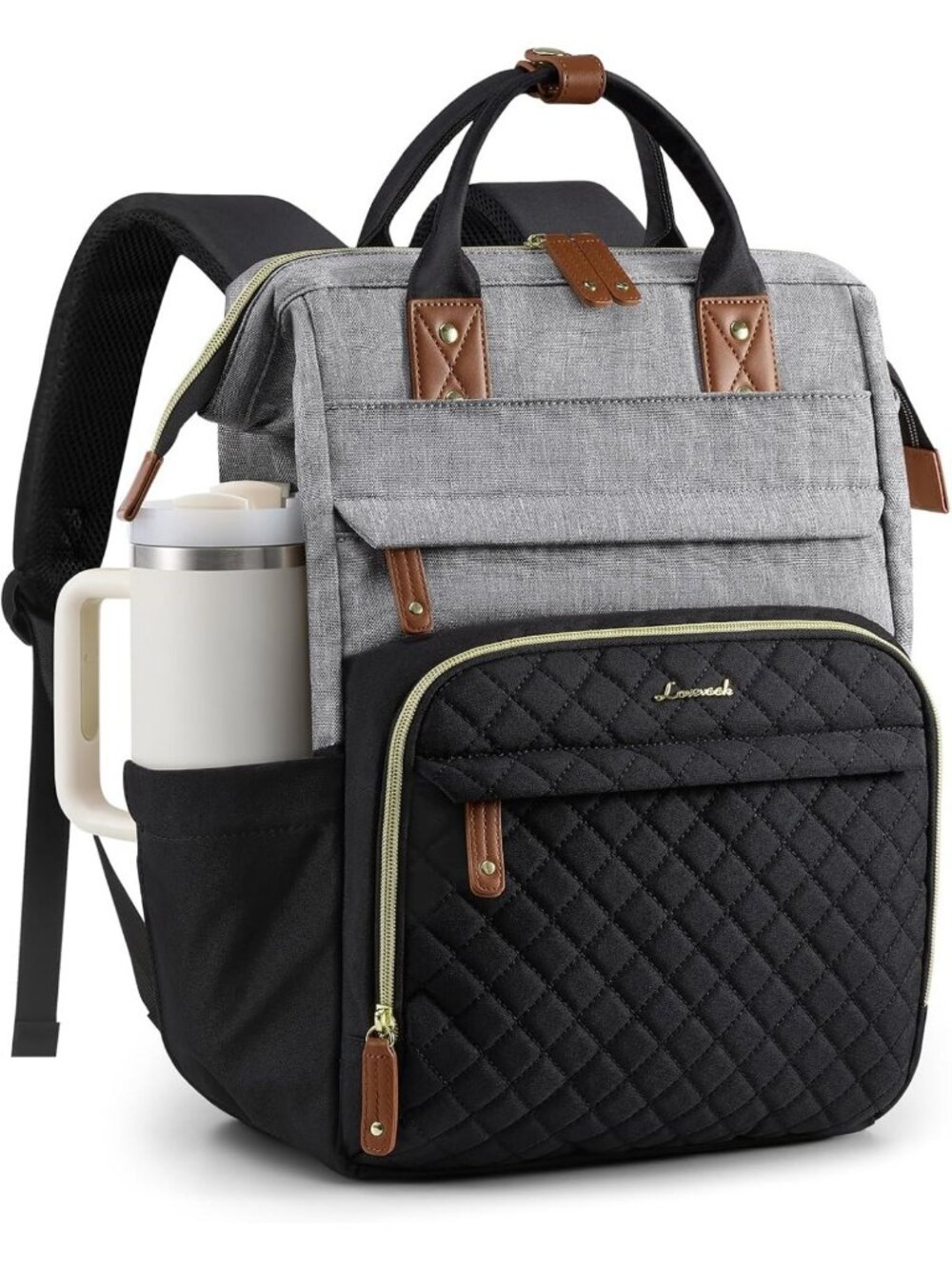 Stylish Quilted Laptop Backpack for Women - Perfect Work, Teacher & Nurse Bag